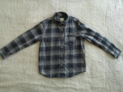 Szara bawełniana elegancka koszula w kratę kratkę Outfitters 110 - 116