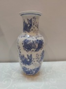 Porcelanowy Wazon Blue & White – Motyw Ryb (Karpie), Wys. 25 cm, Chiny