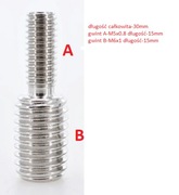 SZPILKA REDUKCYJNA M6 NA M5 INOX-10SZT