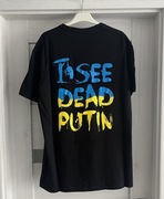Diamante Wear L nowa koszulka I see dead putin czarna