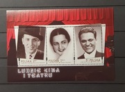 Blok 243 ** zn 4437 - 4439 2012r..  Ludxie kina I teatru Fischer tom XXXII