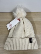 Lee Cooper czapka zimowa kremowa polar nowa