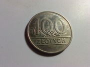 Moneta 100 zł złotych 1990