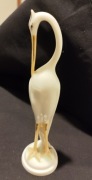 Figurka porcelanowa Czapla od Hollohaza 1957