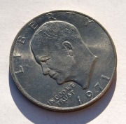 1 dolar 1971 bzm one dollar Eisenhower Stan !!! 