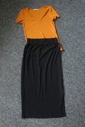 Rainbow Czarna ołówkowa spódnica+bluzka rozm.32/34