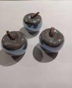 Dekoracyjne jabłko 3 szt. ceramiczne jabłka