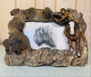 Ozdobna ramka na zdjęcie z motywem myśliwskim