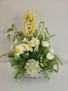 Bukiet, kwiaty, kompozycja, stroik kwiatowy. Idealny na prezent.Rękodzieło!