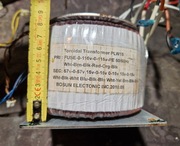 Transformator toroidalny 1200W 2x57V 2x15V 2x15V 15V 230V-110V autotrafo