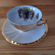 Filiżanka porcelanowa z herbem Berlina