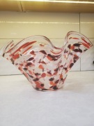 Unikatowa misa szklo dmuchane ręcznie malowane