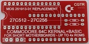 Płytka PCB zamiennika MOS 251913-01, 4 x ROM do Commodore