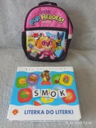 Plecak + gadżety PSI PATROL + gra edukacyjna