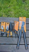 Fiskars nożyce sekator sekatory zestaw do ogrodu na działkę jakość