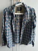 KOSZULA Dziecięca H&M niebieska w kratę 13-14 lat 164 cm