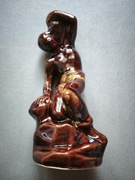 Figurka Cepelia PRL ceramiczna szkliwiona kobieta z dzbanem 30 cm vintage