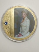 Sprzedam piękny , duży , pozłacany medal w kapslu - Księżna Diana