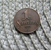 Łotwa 1 Santim 1932r