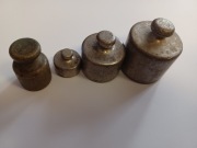 Stare odważniki do wagi PRL 