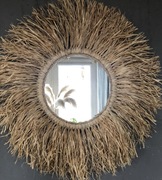 Lustro boho z rafii 80 cm prezent dzień matki 