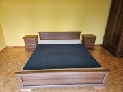 Łóżko szafki nocne szafa zestaw komplet mebli sypialnia