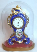 Zegar porcelanowy 1830-60 Biedemeier Kopuła Vieux Paris