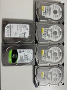 Sprzedam zestaw 6 używanych dysków twardych HDD 3,5 cala