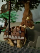 lego koń bojowy Wolfpack castle rycerze zbroja hełm flaga