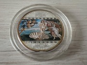 Moneta Sandro Botticelli - Narodziny Wenus - Ag 999 z 2008 roku