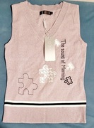 Kamizelka z napisem dźwięk poranka S