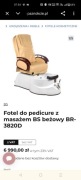Fotel do pedicure z masażem BR-3820D Beżowy