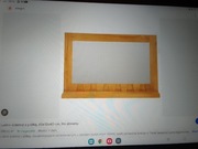 Lustro VidaXL ścienne prostokąt rama drewno 600 x 400 mm