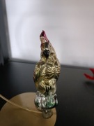 Bombki choinkowe prl ptak na klipsie 