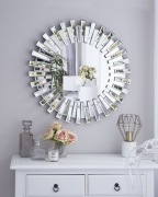 Lustro ścienne CHOLET 70 cm 70 cm Srebrny