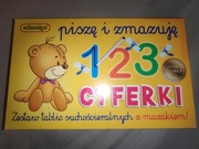 1,2,3 Cyferki. Gra - zestaw tablic suchościeralnych. Adamigo 