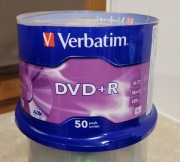 PŁYTY VERBATIM DVD+R 4.7GB x16 50 szt cake box