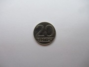 20 ZŁ.MONETA 20 ZŁ. PRL 1990 R.