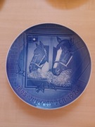 Talerz KONIE W STAJNI B&G COPENHAGA r.1975