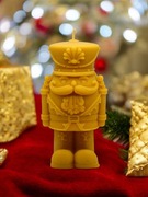 Świeca z wosku pszczelego Dziadek do orzechów Zielony Świecownik