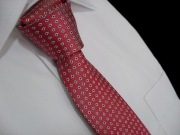 KRAWAT MĘSKI slim czerwony, polski producent