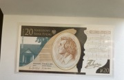 Banknot kolekcjonerski 20 zł -czwarty z 2009 Fryderyk Chopin  