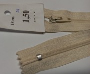 Zamek spiralny spirala 18cm ecru
