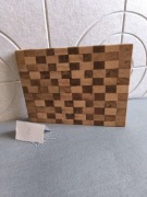 Deska do krojenia END GRAIN (nr2) dąb -buk 37,5/28/4,5 cm