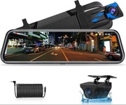 Lusterko Jansite 10" Wideorejestrator G-sensor Kamera 1080p