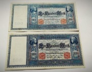 100 marek 1908 i1909   2x