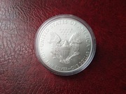 Moneta Amerykański Orzeł - Liberty One Dollar, 1 Uncja Ag, 2010, Certyfikat