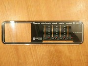 UNITRA radio budzik Pionier 85 Re 105 Czapla panel przedni front szybka