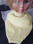 Golf komin szalik żółty dziecięcy