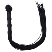 Flogger wykonany z naturalnego kauczuku Ozdobna czaszka na rękojeści